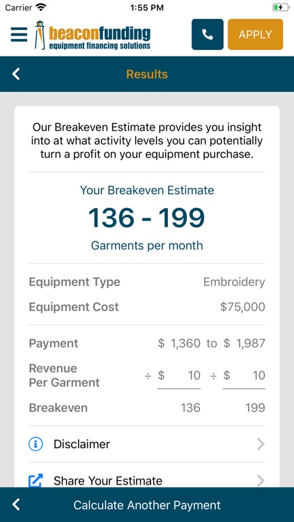 Equipment Financing Calculator screenshot-8