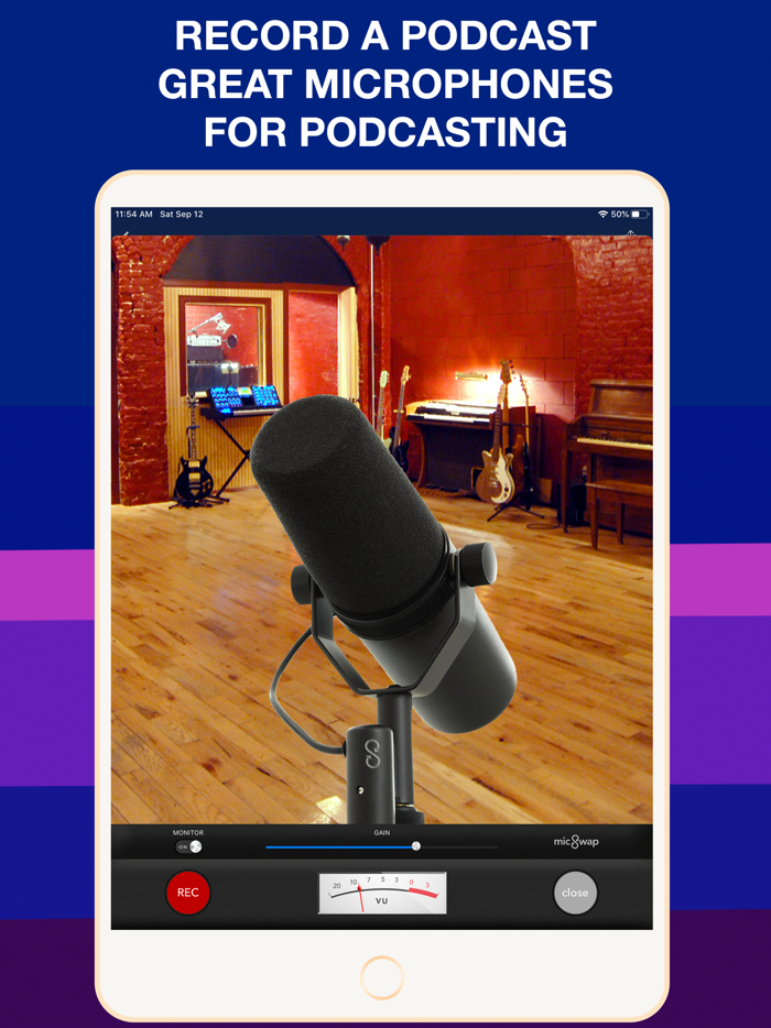 MicSwap MultiTrack Pro 用麥克風錄音