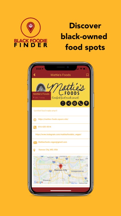 BLACK FOODIE FINDER: LISTING