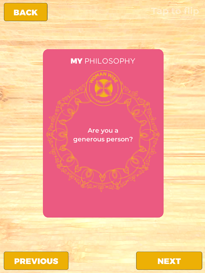 Woman Wise Conversation Cards