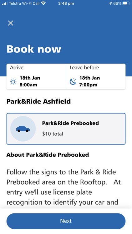 Park&Ride Prebooked Transport