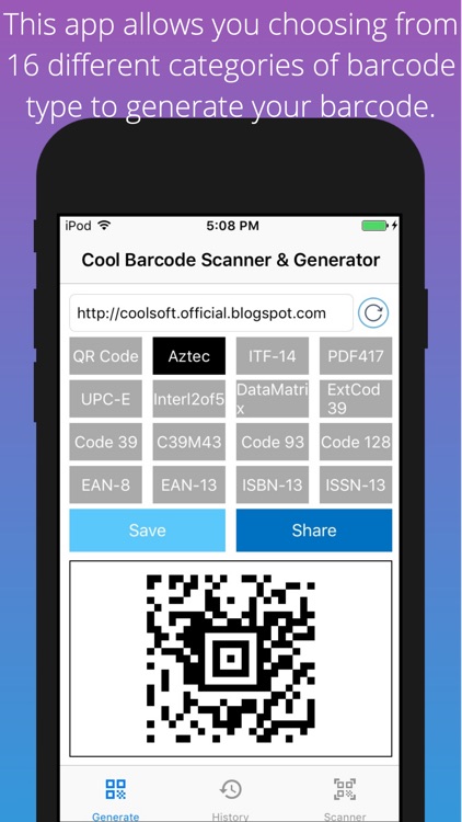 Cool QRCode Reader & Generator