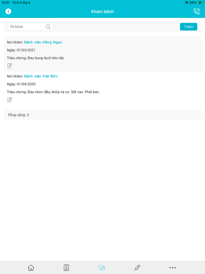 Y bạ điện tử Doctor Anywhere