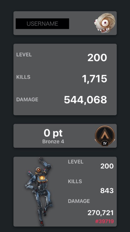 Scores for ApexLegends