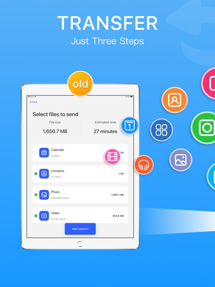 Content Transfer My Data App