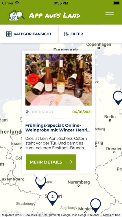 App aufs Land