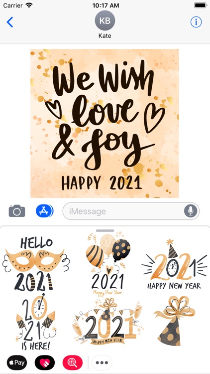 2021 Happy New Year - Stickers