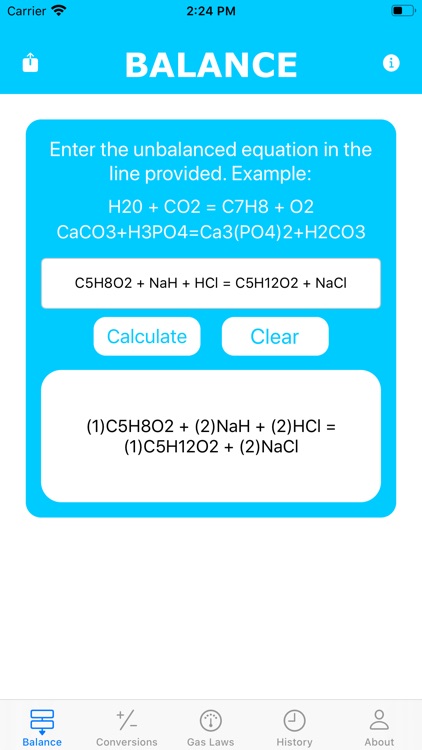 Chem Buddy: Equation Balancer