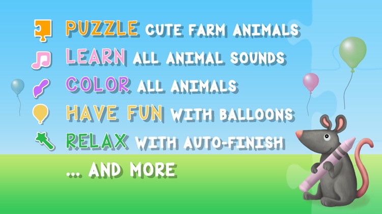 Farm Animals Puzzles Lite screenshot-5