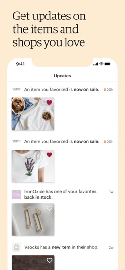 Etsy: Custom & Creative Goods app screenshot