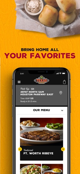 Texas Roadhouse Mobile app screenshot