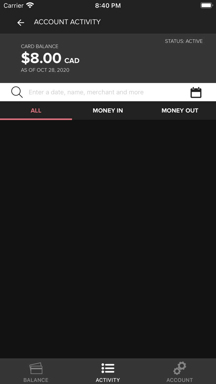 Wirelesswave Balance Checker