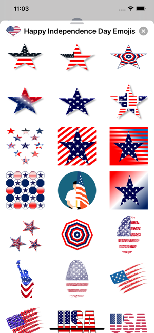 Happy Independence Day Emojis(圖8)-速報App