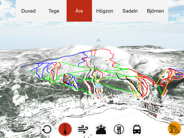 Åre 3D Piste Map