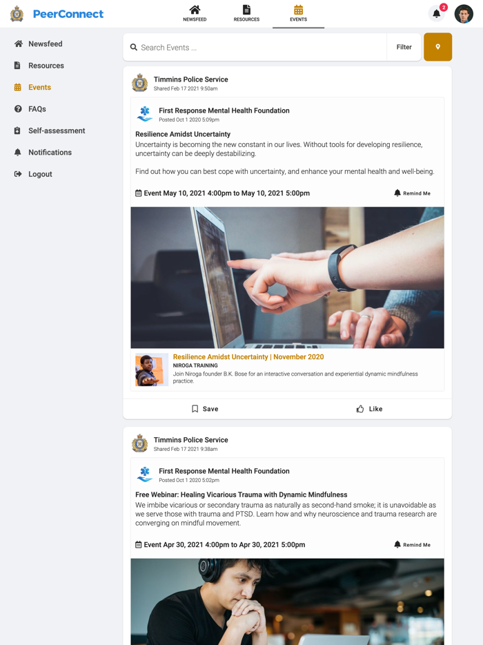 Timmins Police PeerConnect