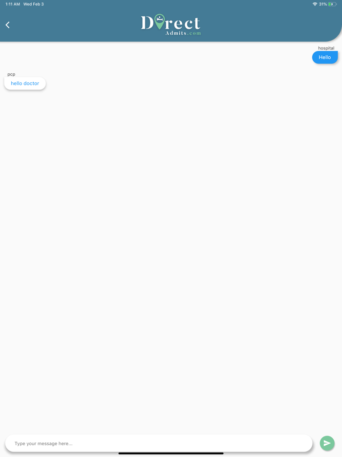 Direct Admit Hospitalist