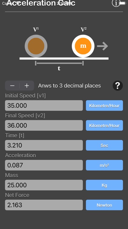 Acceleration Calculator Plus screenshot-6