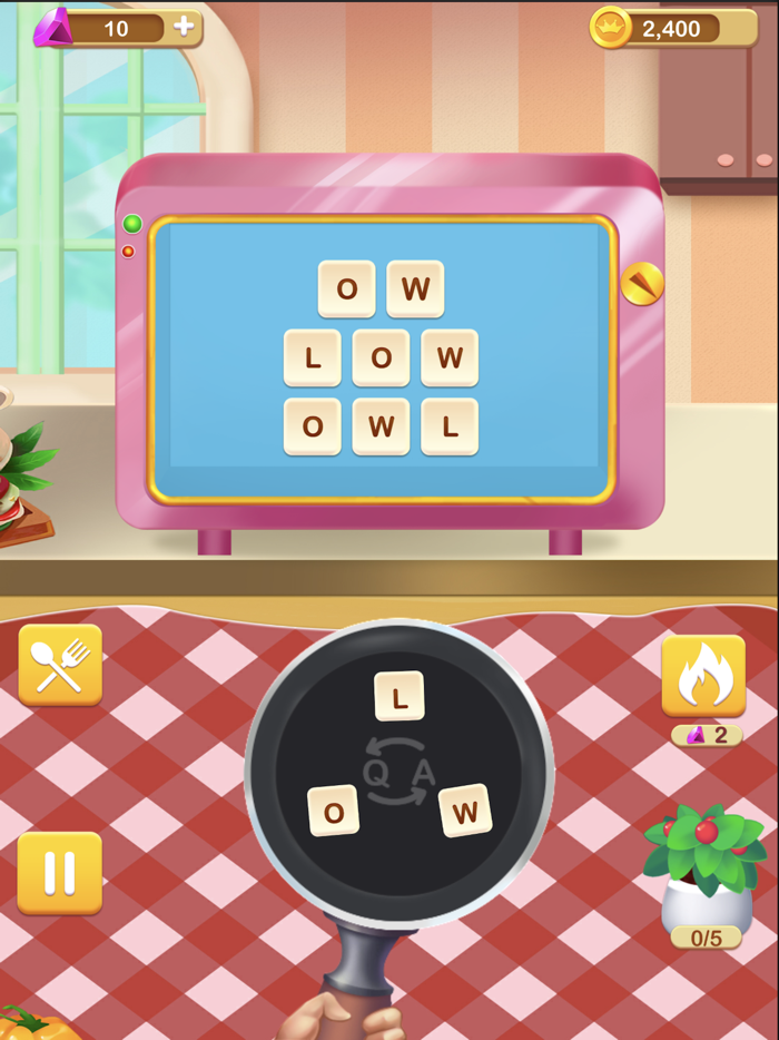 Cross Word-Tasty Food