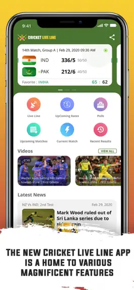 Game screenshot Cricket Live Line apk