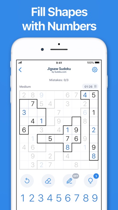 Jigsaw Sudoku by Sudoku.com screenshot 2
