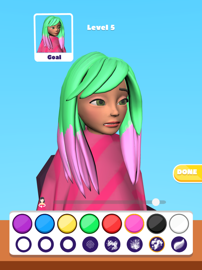 Dye Hair 3D