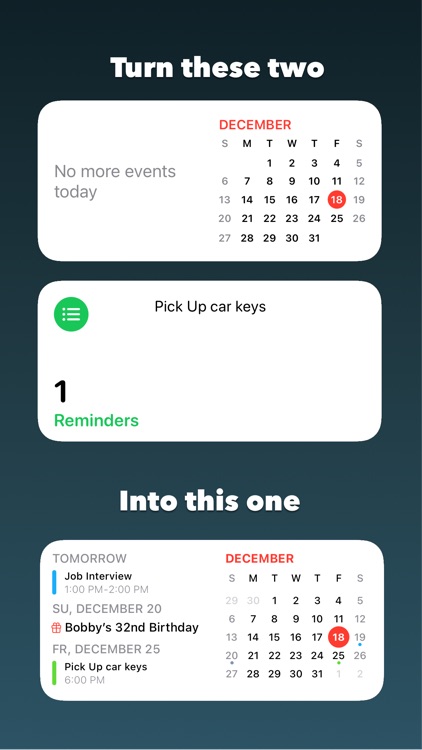 Onward: Calendar and Reminders