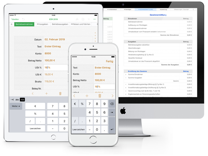 EÜR 2019 Vorlage für Numbers
