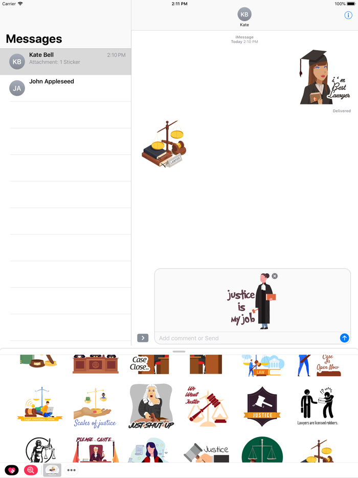 Advocate Lawyer Stickers