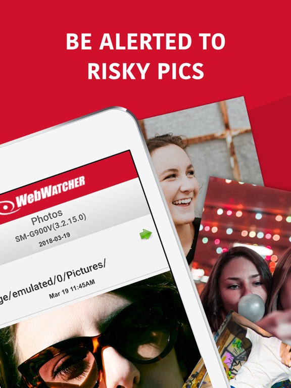 iPad Image of WebWatcher Parent App