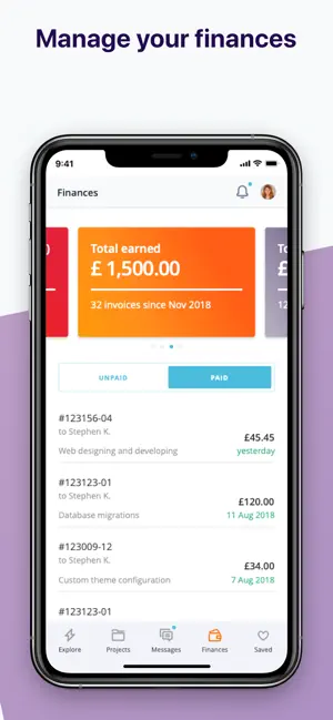 Screenshot 5 PeoplePerHour:Hire Freelancers iphone