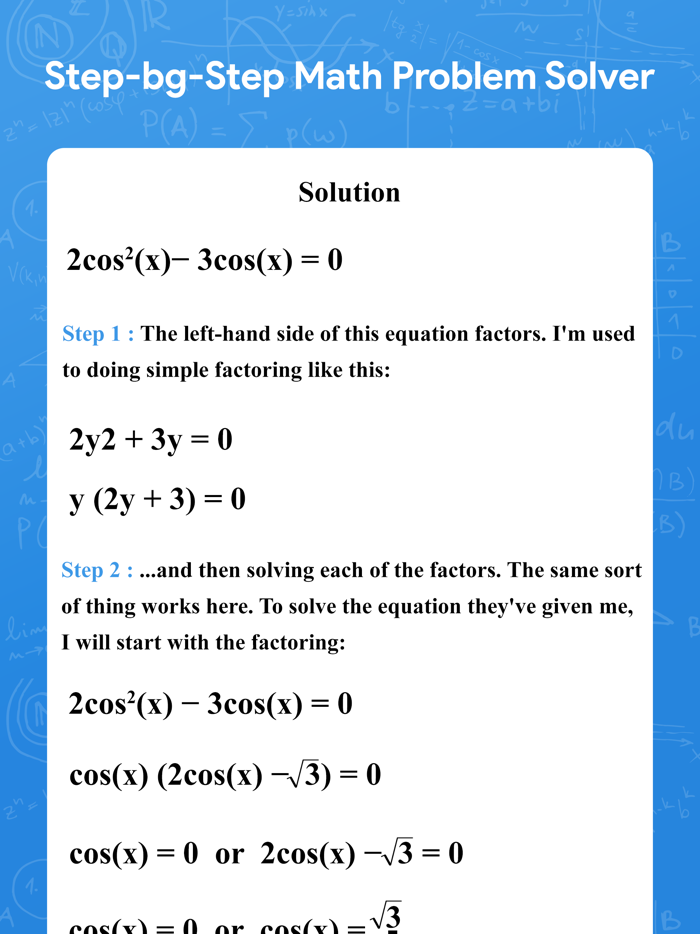 Math Answer Scanner Math Solve