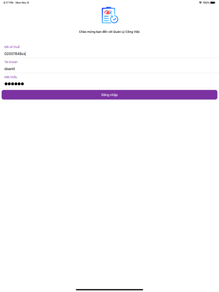Phần Mềm Quản Lý Công Việc