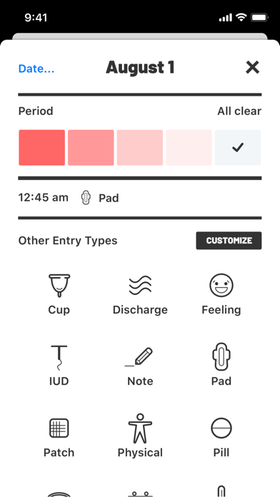 Period - period tracker screenshot 2