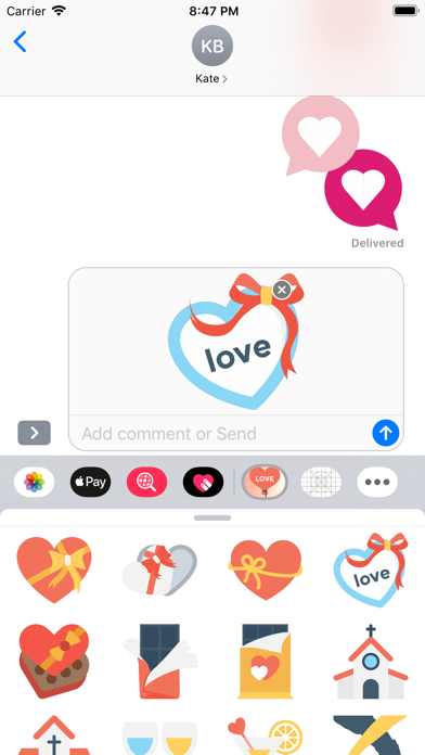 Romantic Stickers Screenshot