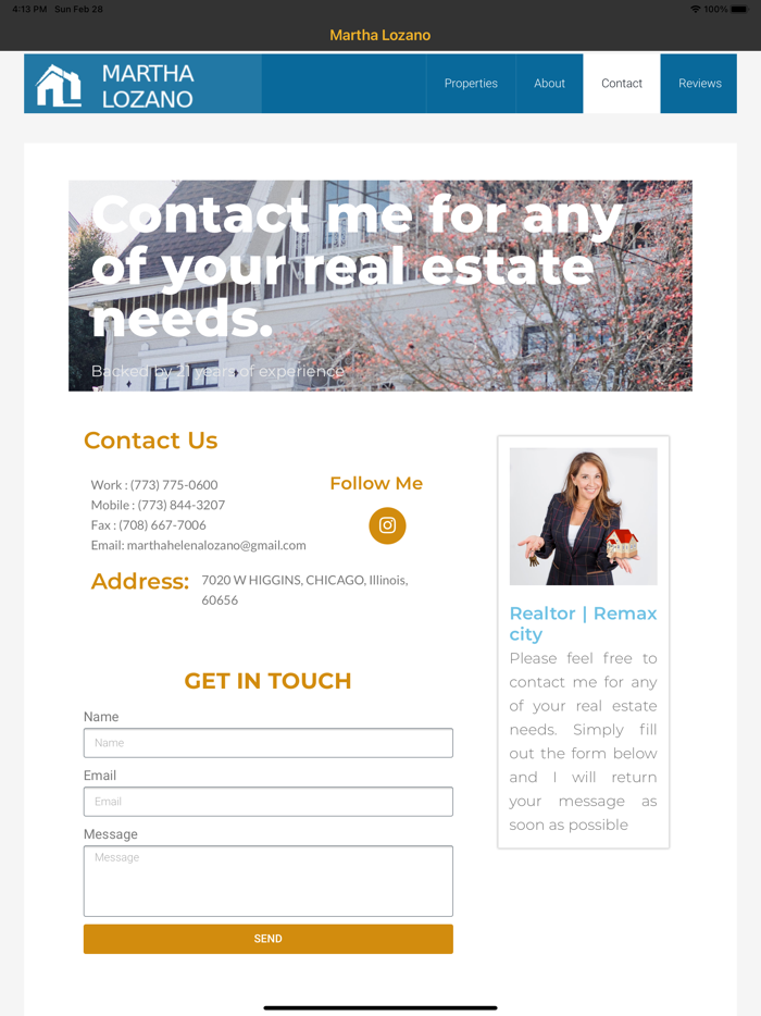 Martha Lozano Real State App