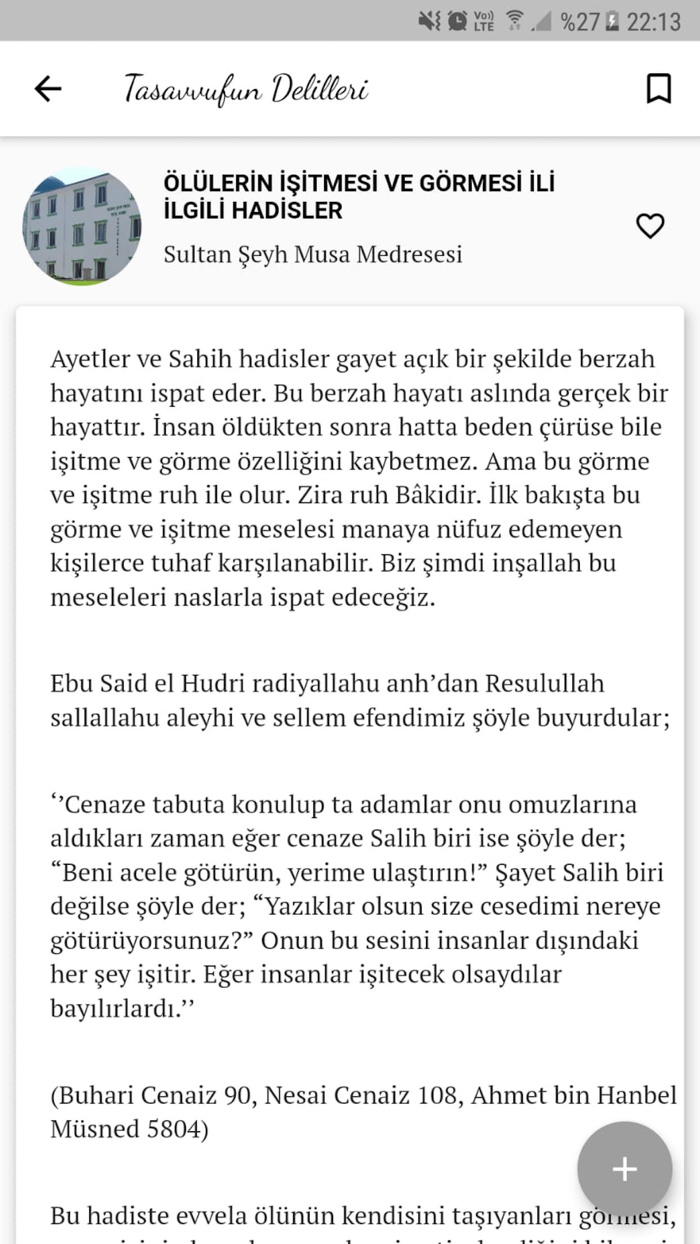 Tasavvufun Delilleri