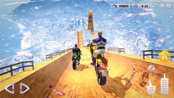 Superhero Bike Stunt Racing