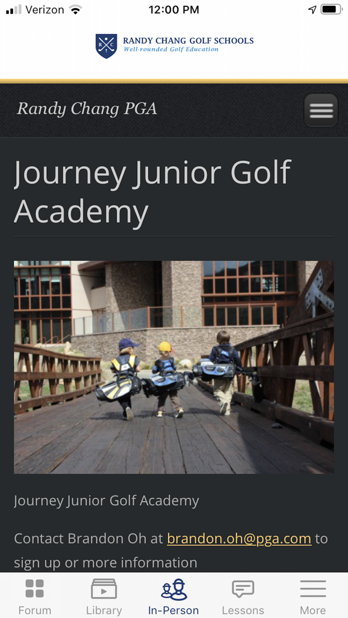 Randy Chang Golf School