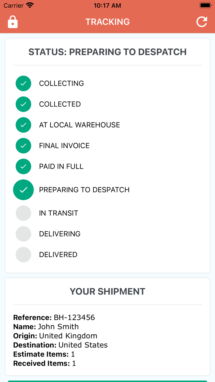 Baggage Hub Tracking