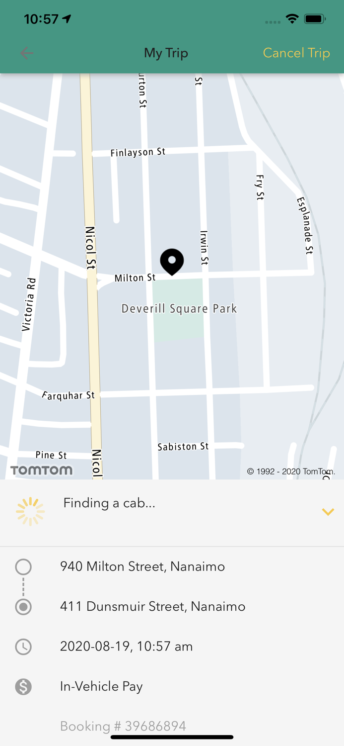 Yellow Cab Nanaimo App