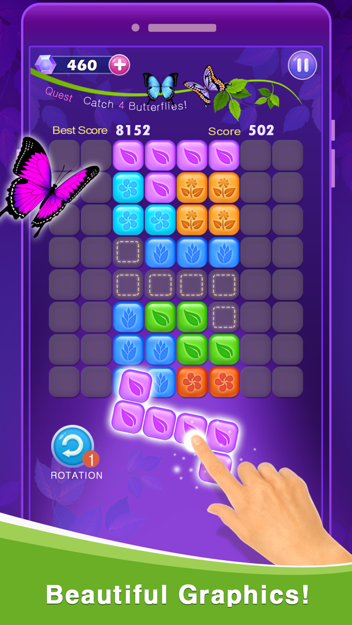 Block Puzzle Cute Butterfly