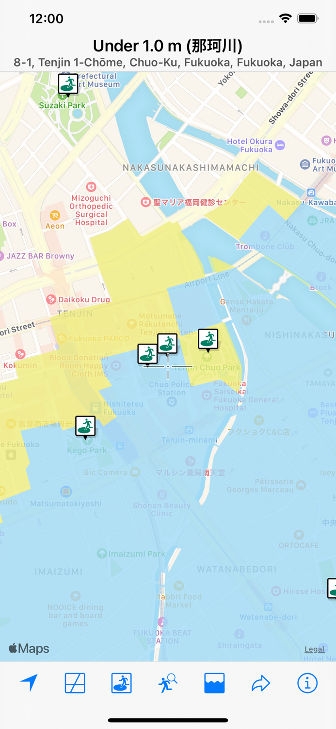 Flood Checker Kyushu Japan