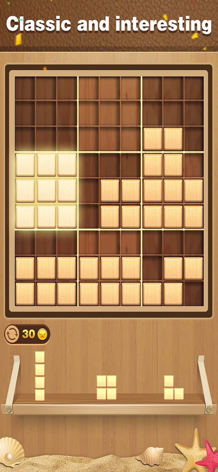 Wood Block Sudoku Puzzle