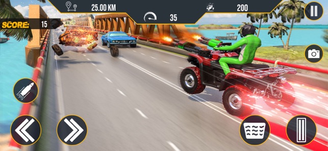 ATV Quad Bike Traffic Shooter(圖1)-速報App