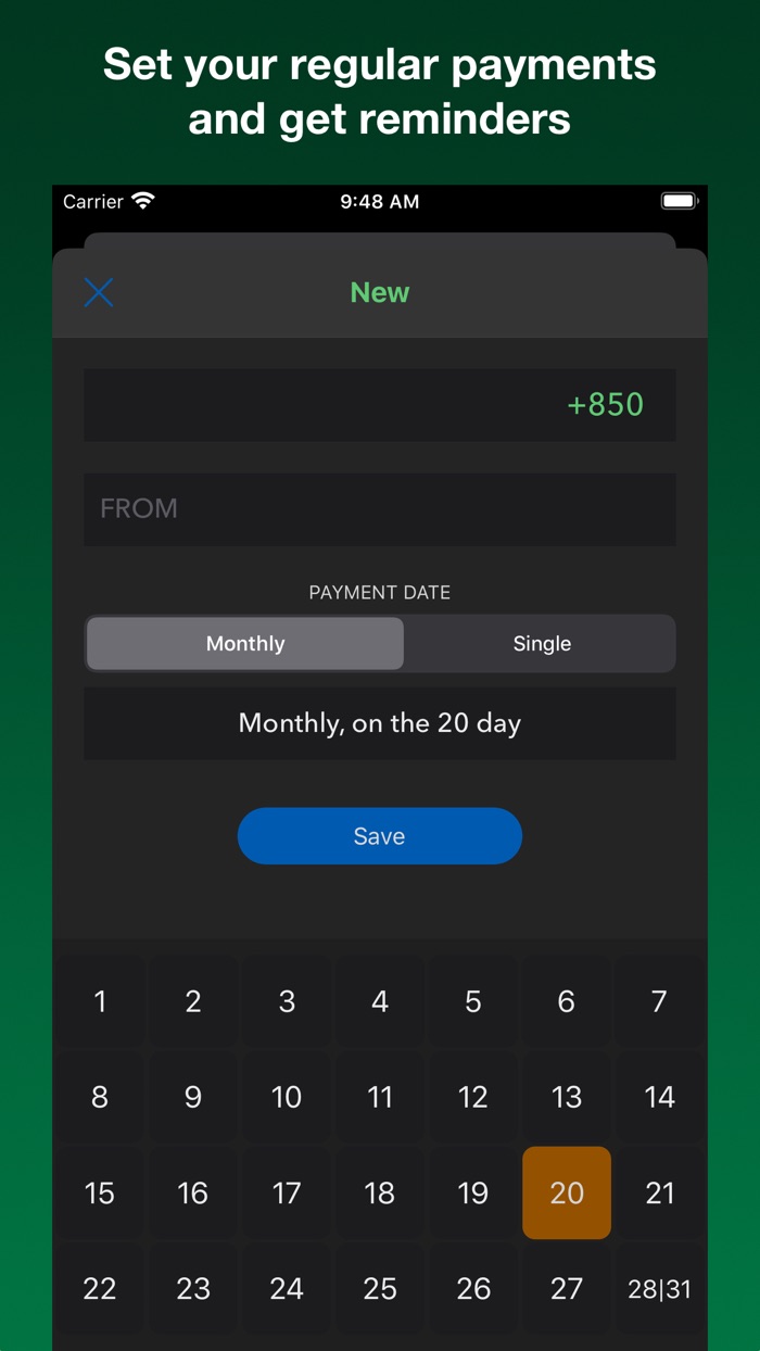 Payments reminder