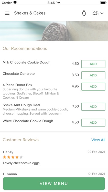 Shakes & Cakes Thorne