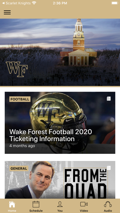How to cancel & delete Wake Forest Gameday App from iphone & ipad 1