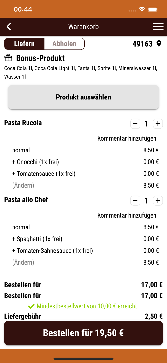 Pizza Amore Ostercappeln