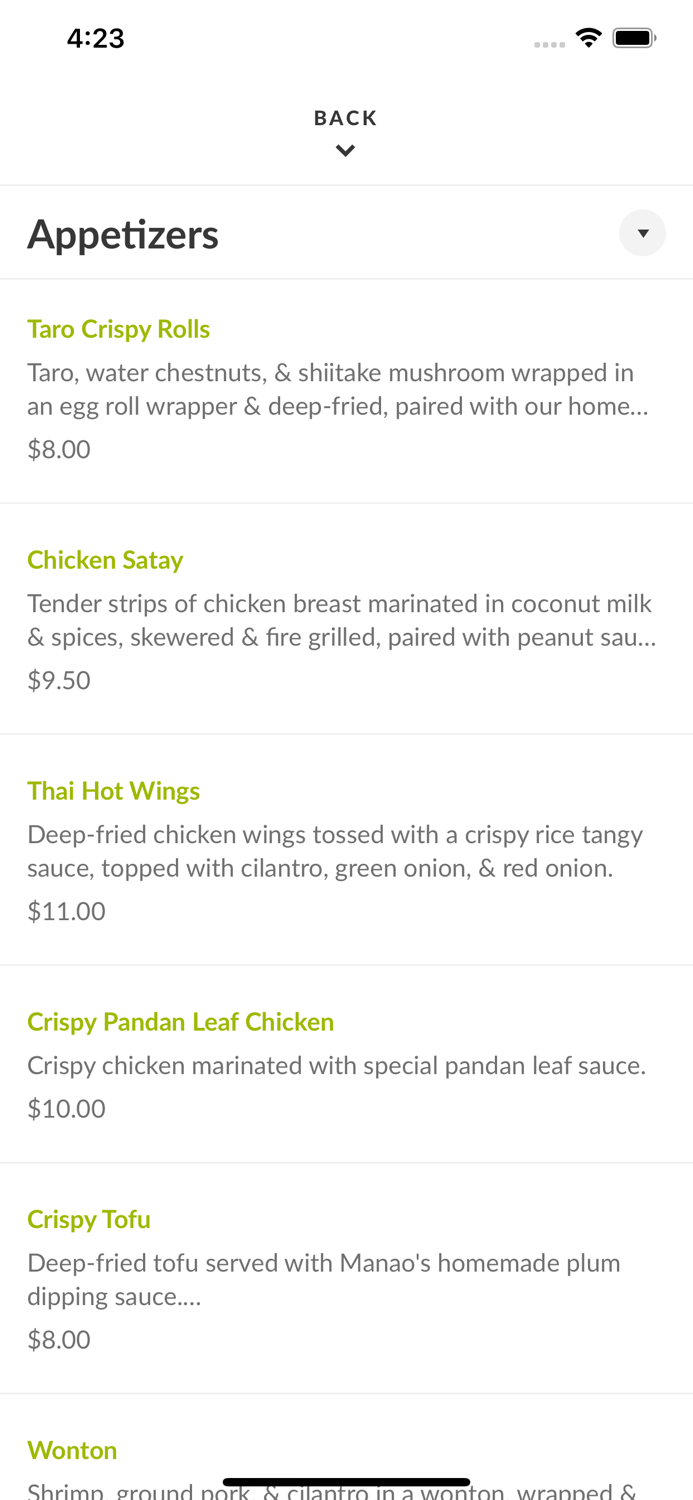 Manao Thai Street Eats 