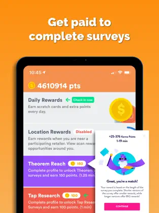 Captura 1 cashKarma Surveys iphone
